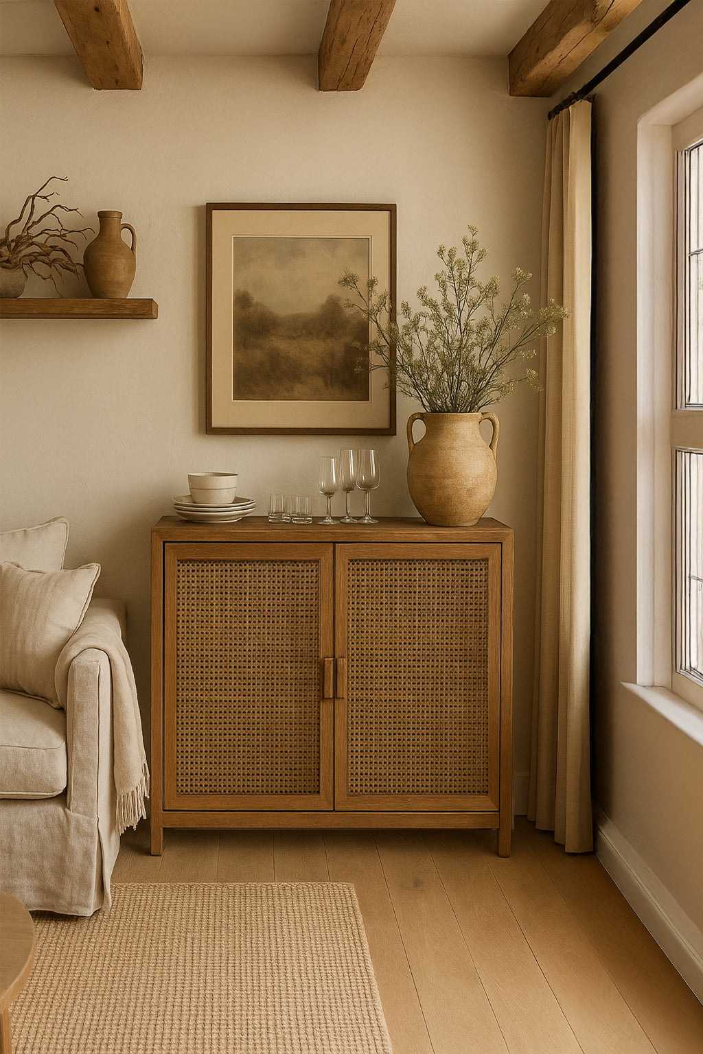 Hazeranlı Ahşap Konsol