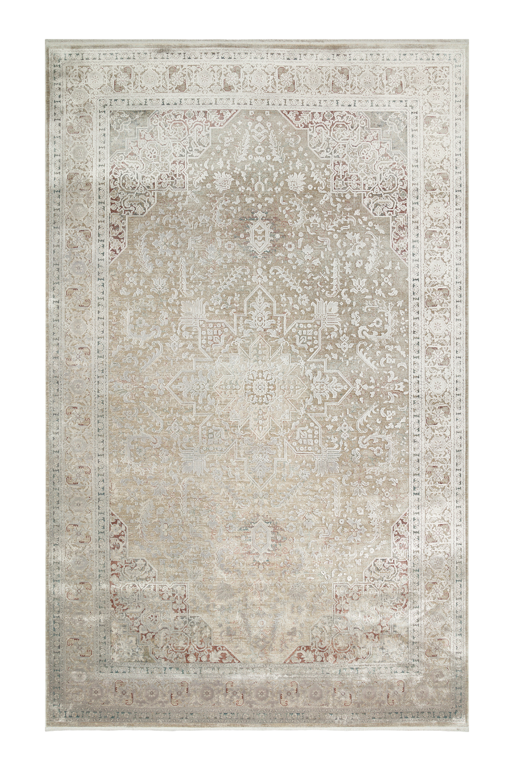 Over-Dyed Vintage Görünümlü Dokuma Halı