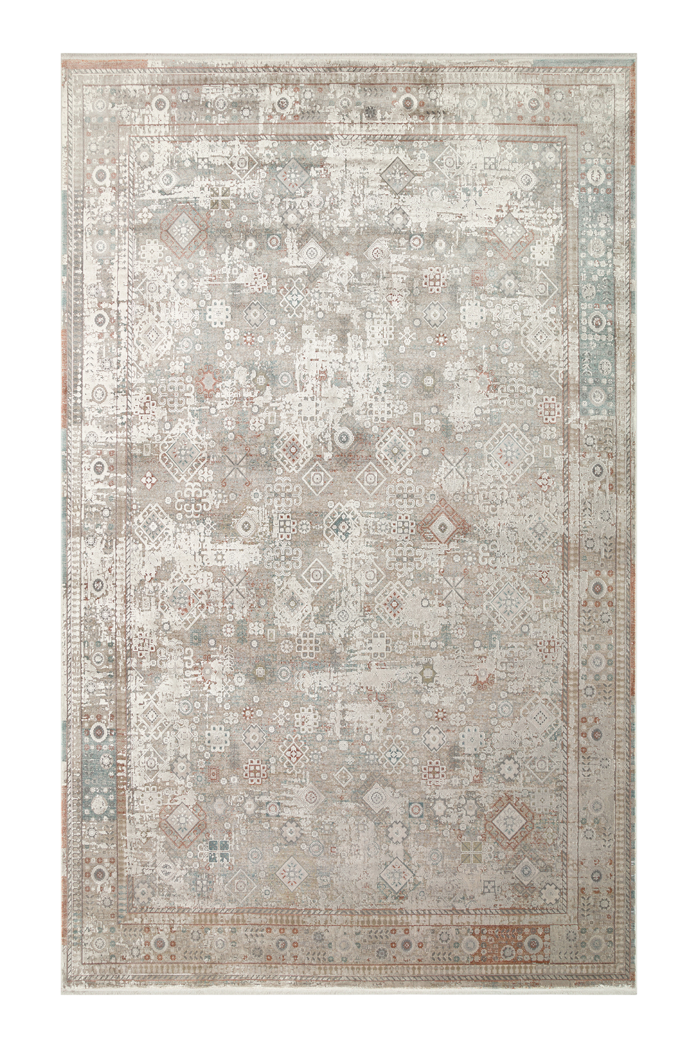 Over-Dyed Vintage Görünümlü Dokuma Halı