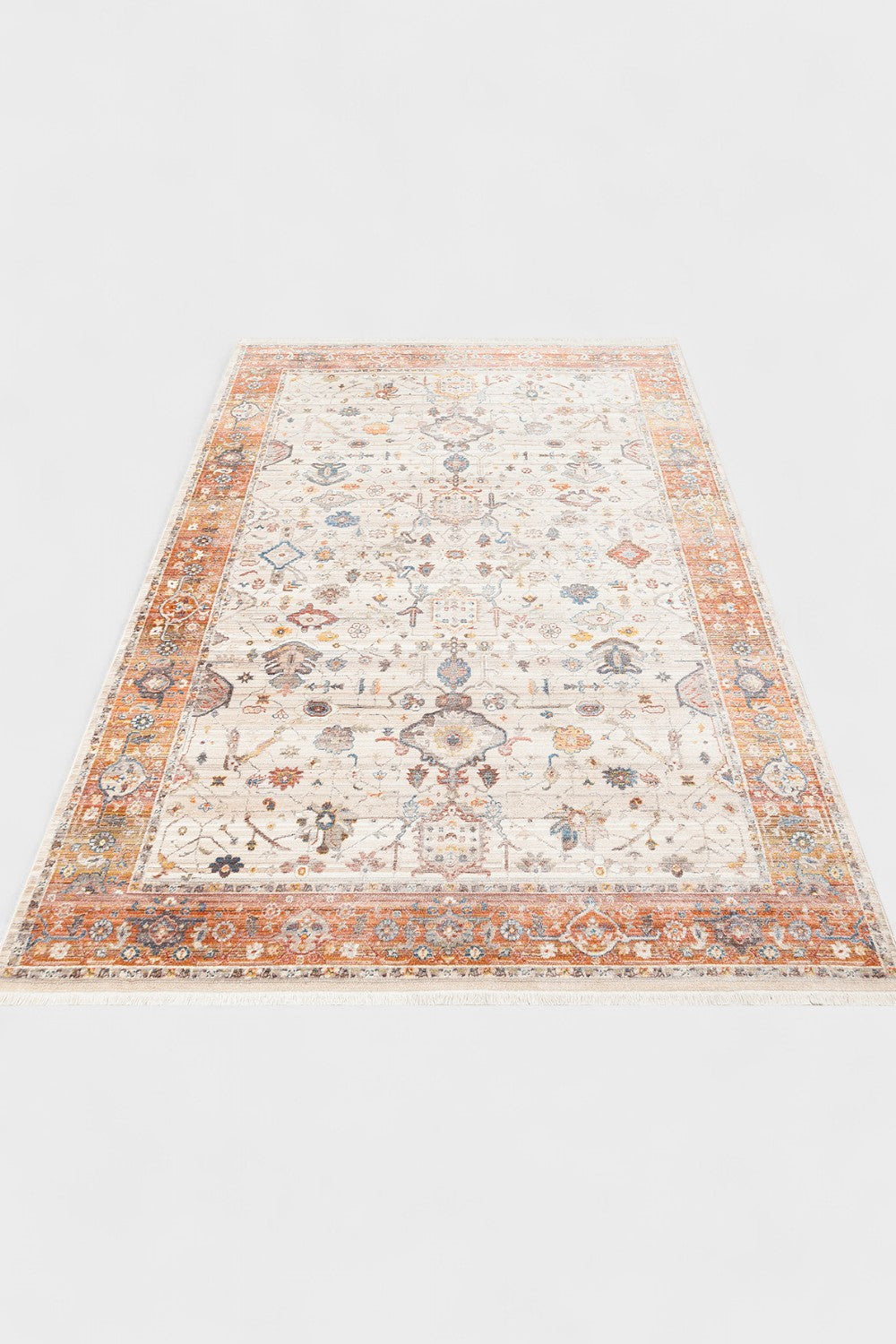 Etnik Desenli Yumuşak Tuşeli Dokuma Halı