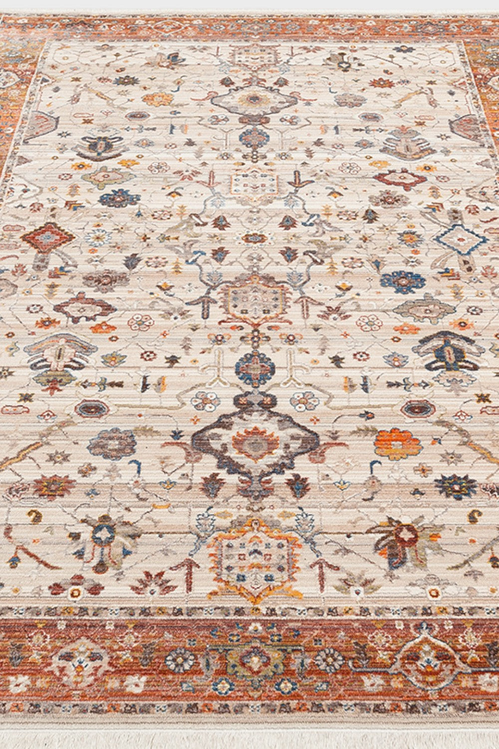 Etnik Desenli Yumuşak Tuşeli Dokuma Halı