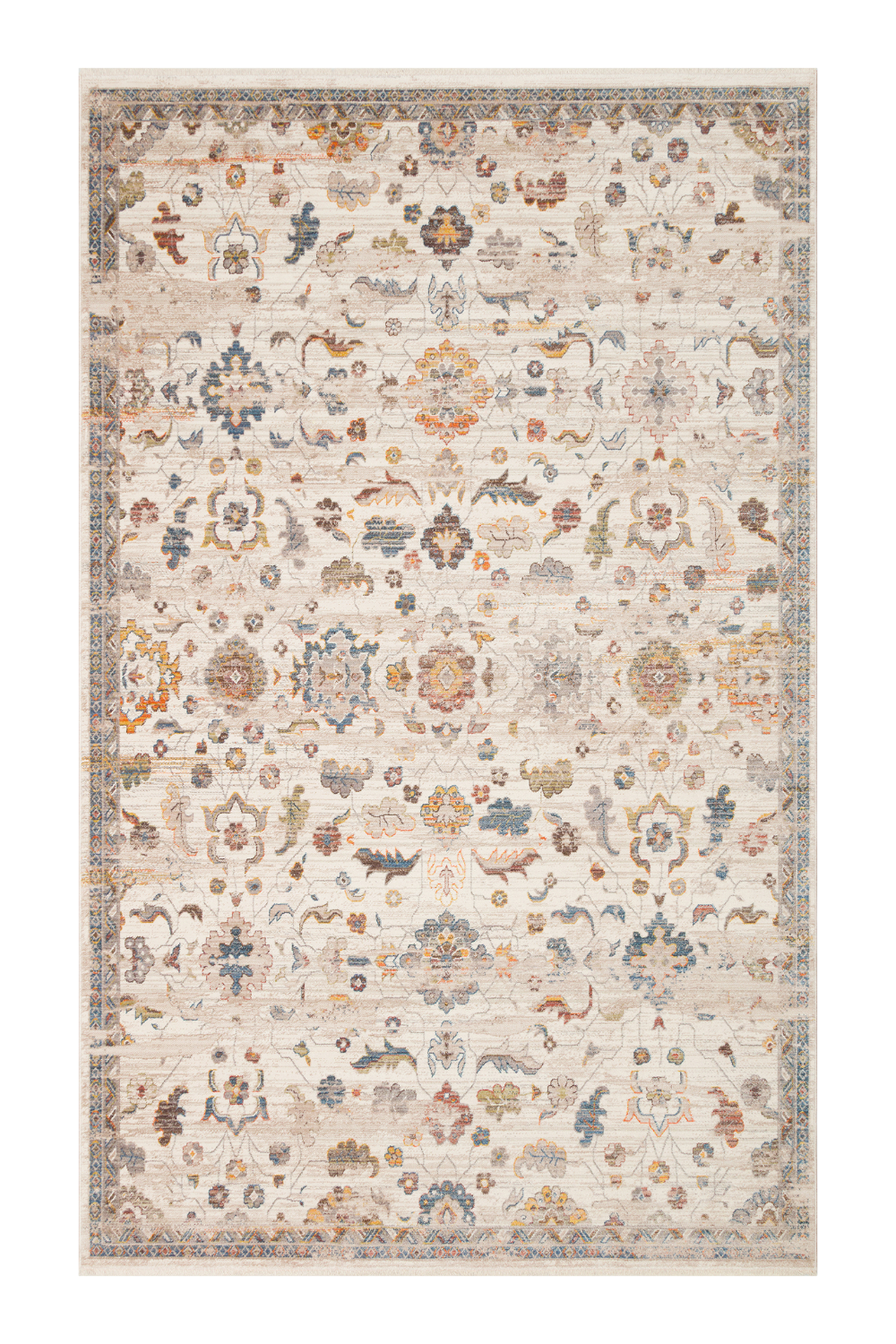 Etnik Desenli Yumuşak Tuşeli Dokuma Halı