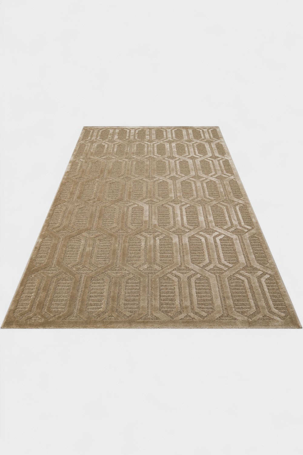 Yün ve Viskon Karışımlı Dokuma Halı