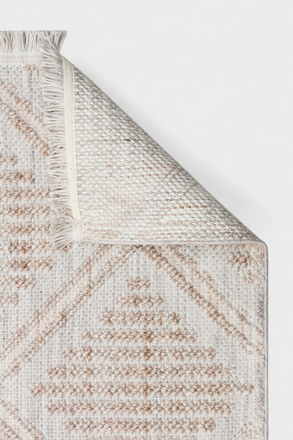 Hav Vermeyen Örgü Dokulu Püsküllü Halı