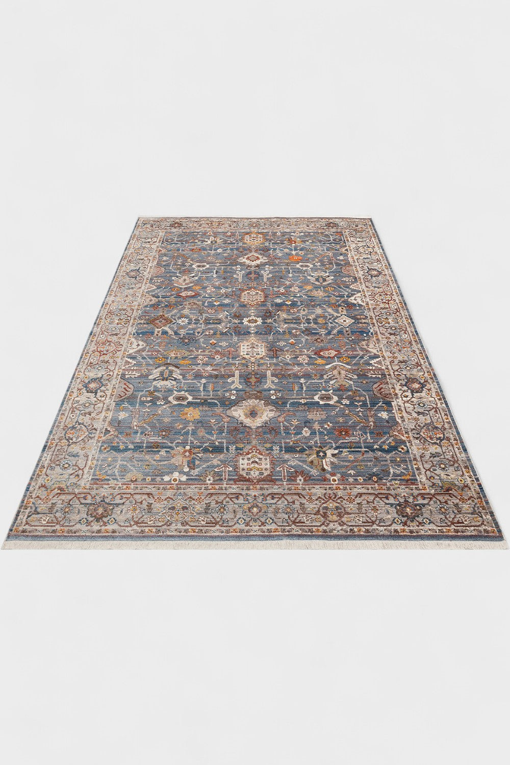 Etnik Desenli Yumuşak Tuşeli Dokuma Halı