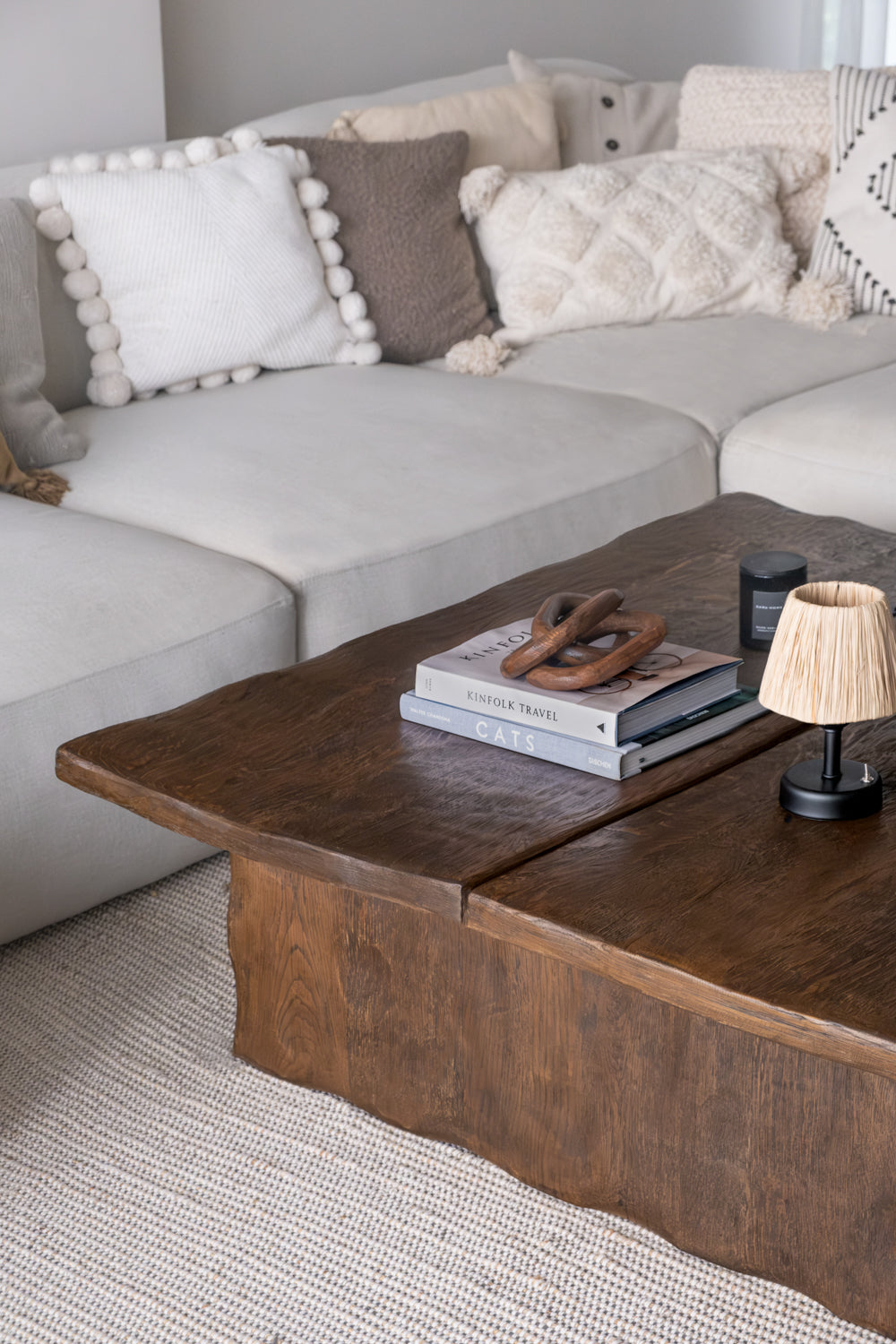 Ahşap Sandıklı Eskitme Sehpa