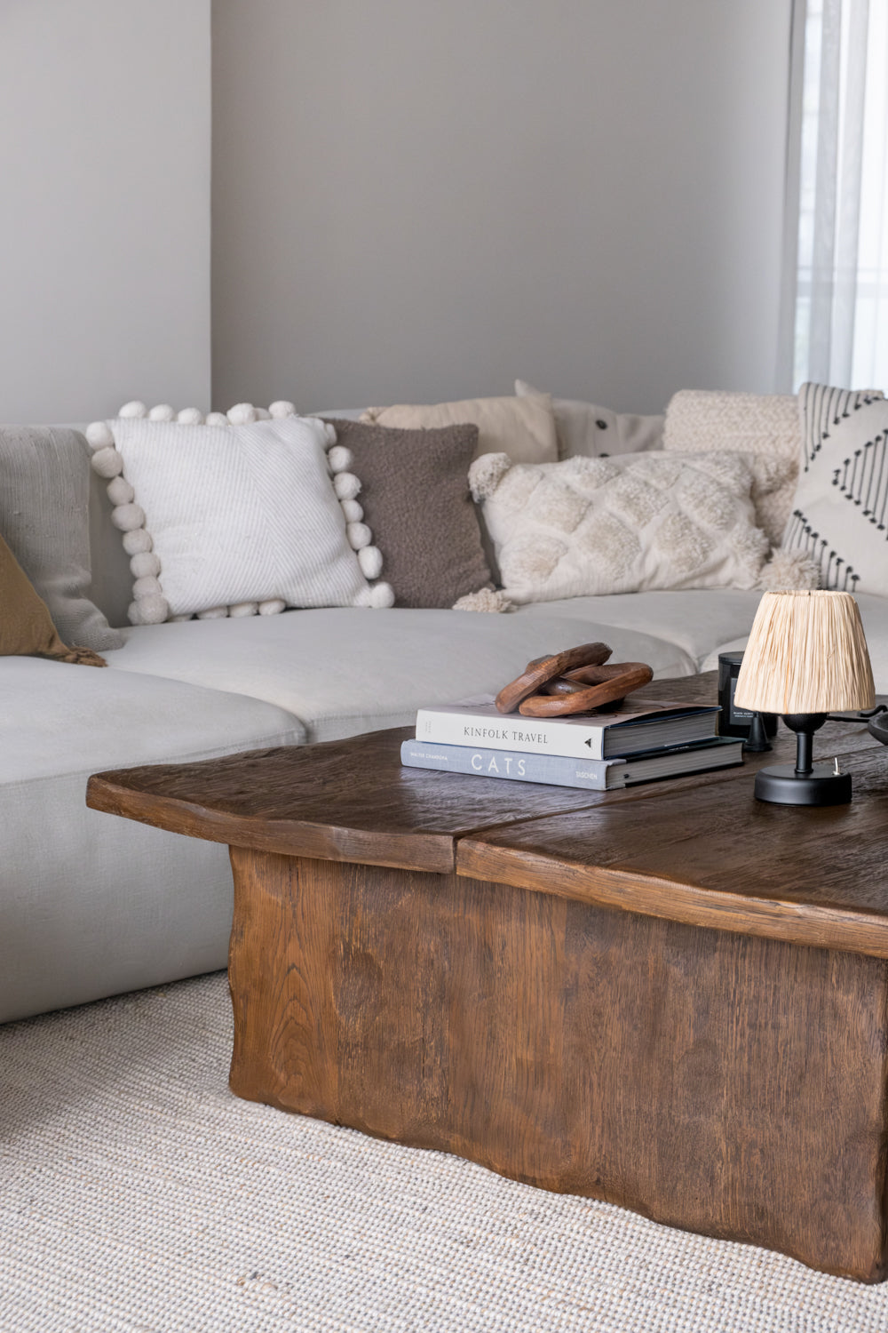 Ahşap Sandıklı Eskitme Sehpa