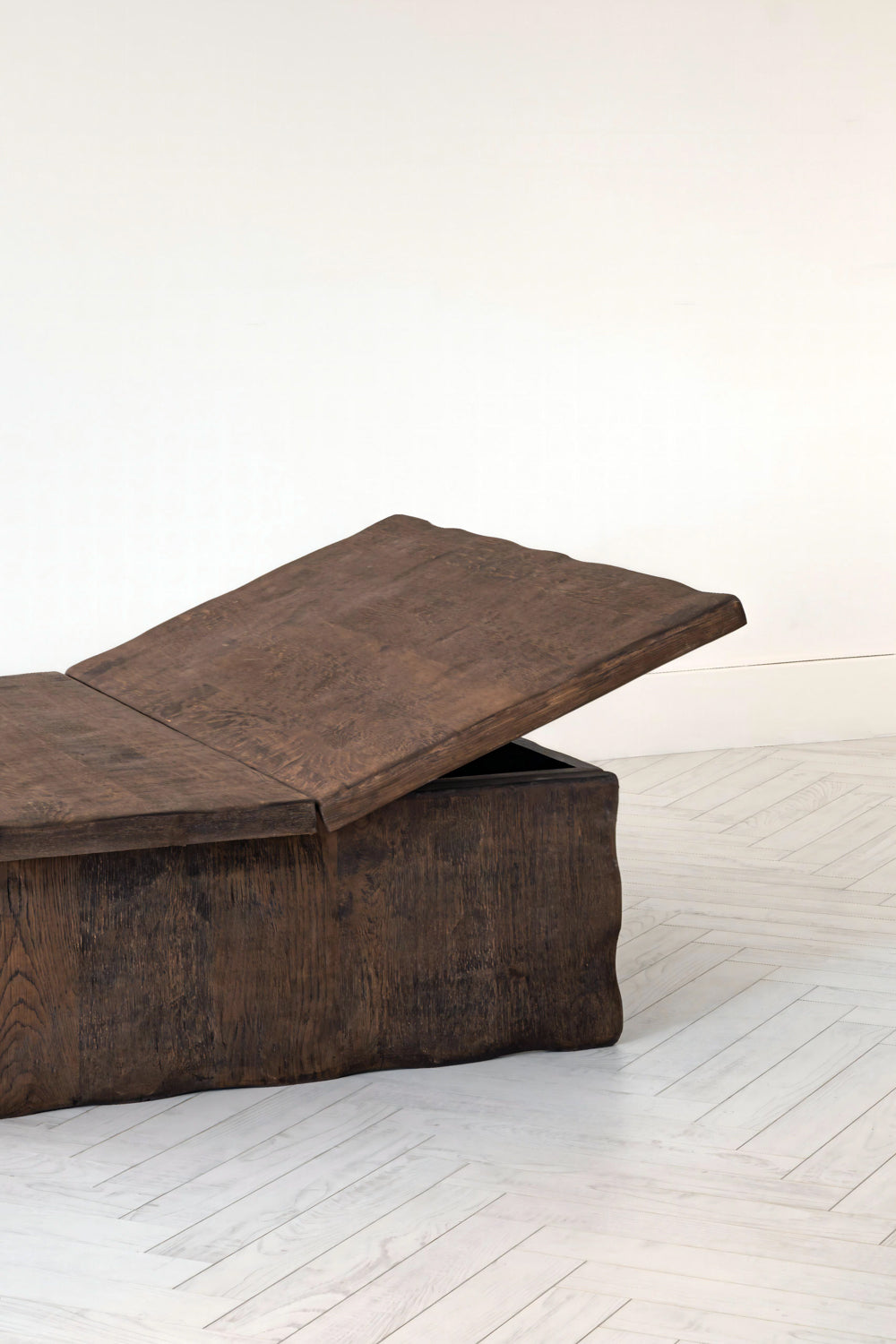 Ahşap Sandıklı Eskitme Sehpa