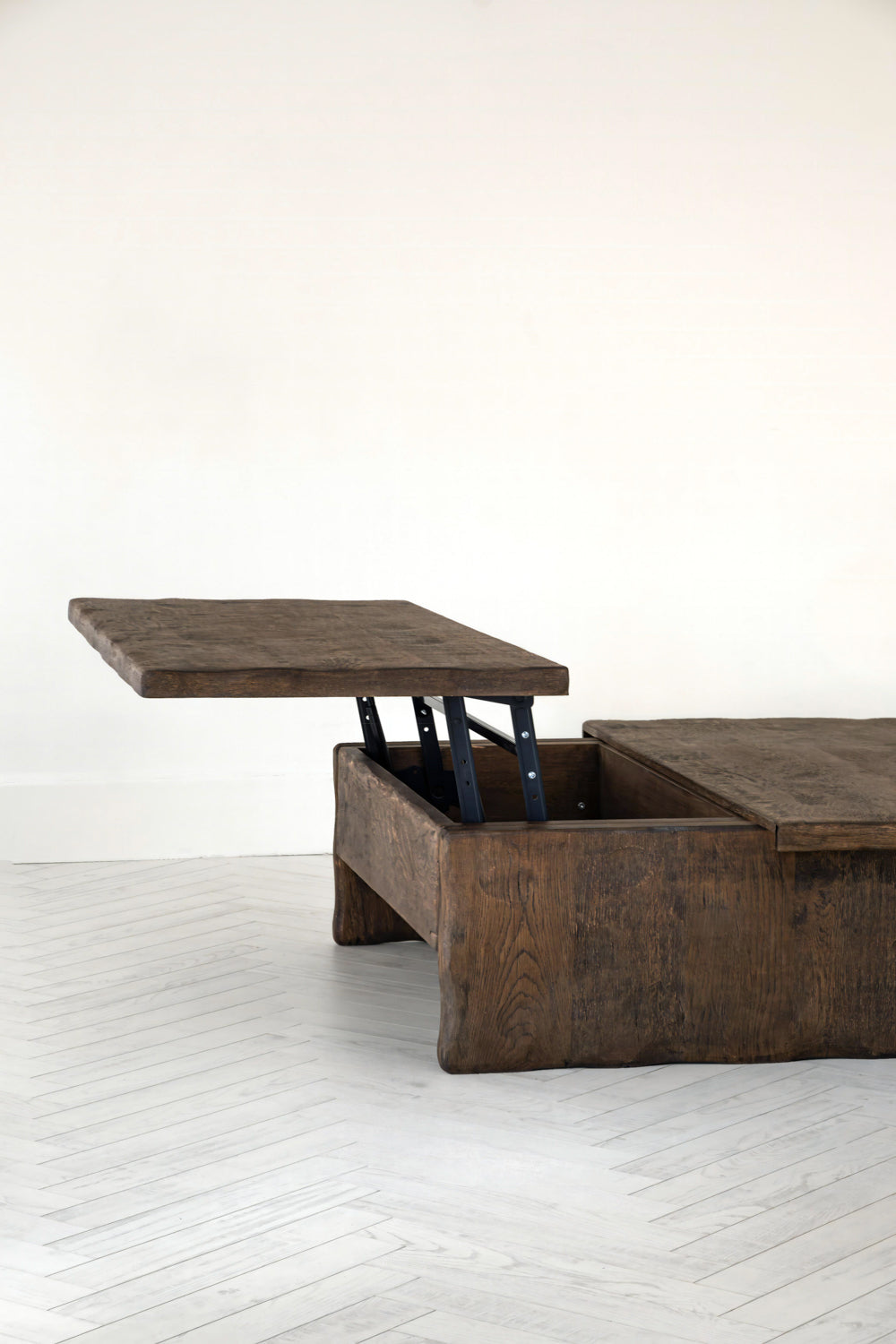 Ahşap Sandıklı Eskitme Sehpa