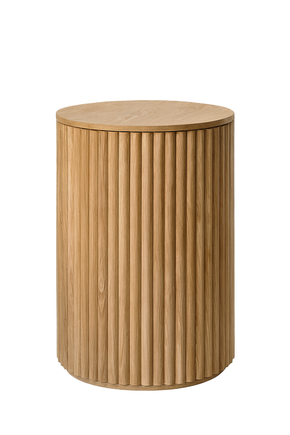 Çıtalı Ahşap Yan Sehpa