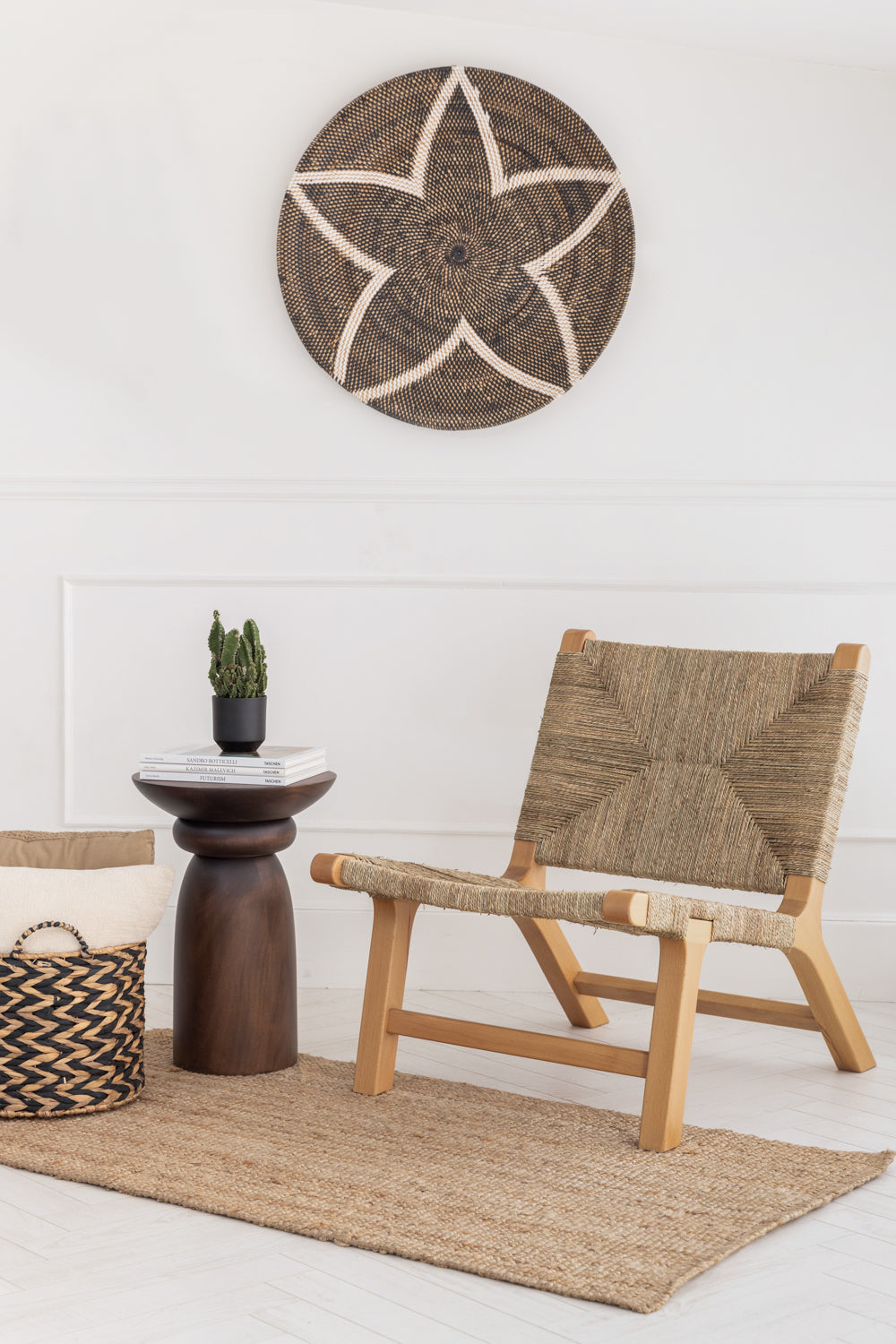 Hasırlı Ahşap Koltuk