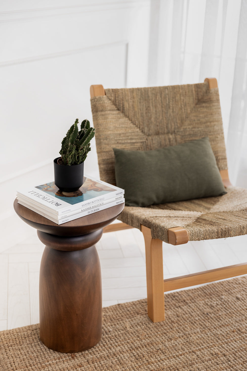 Hasırlı Ahşap Koltuk