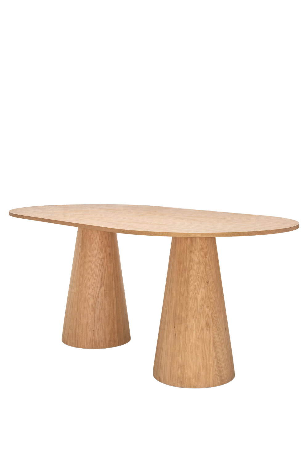 Oval Ahşap Yemek Masası