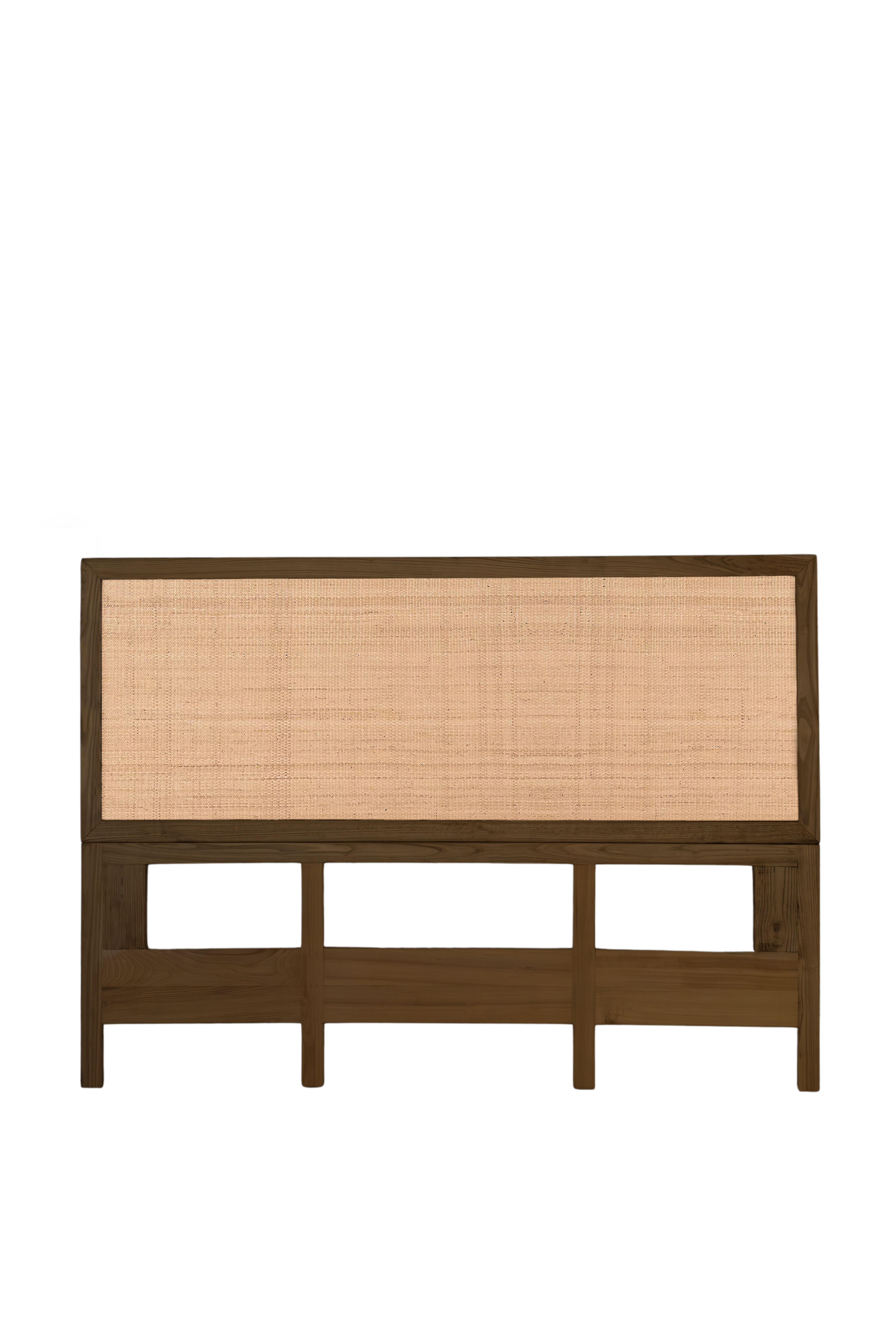 Hasırlı Ahşap Yatak Başlığı