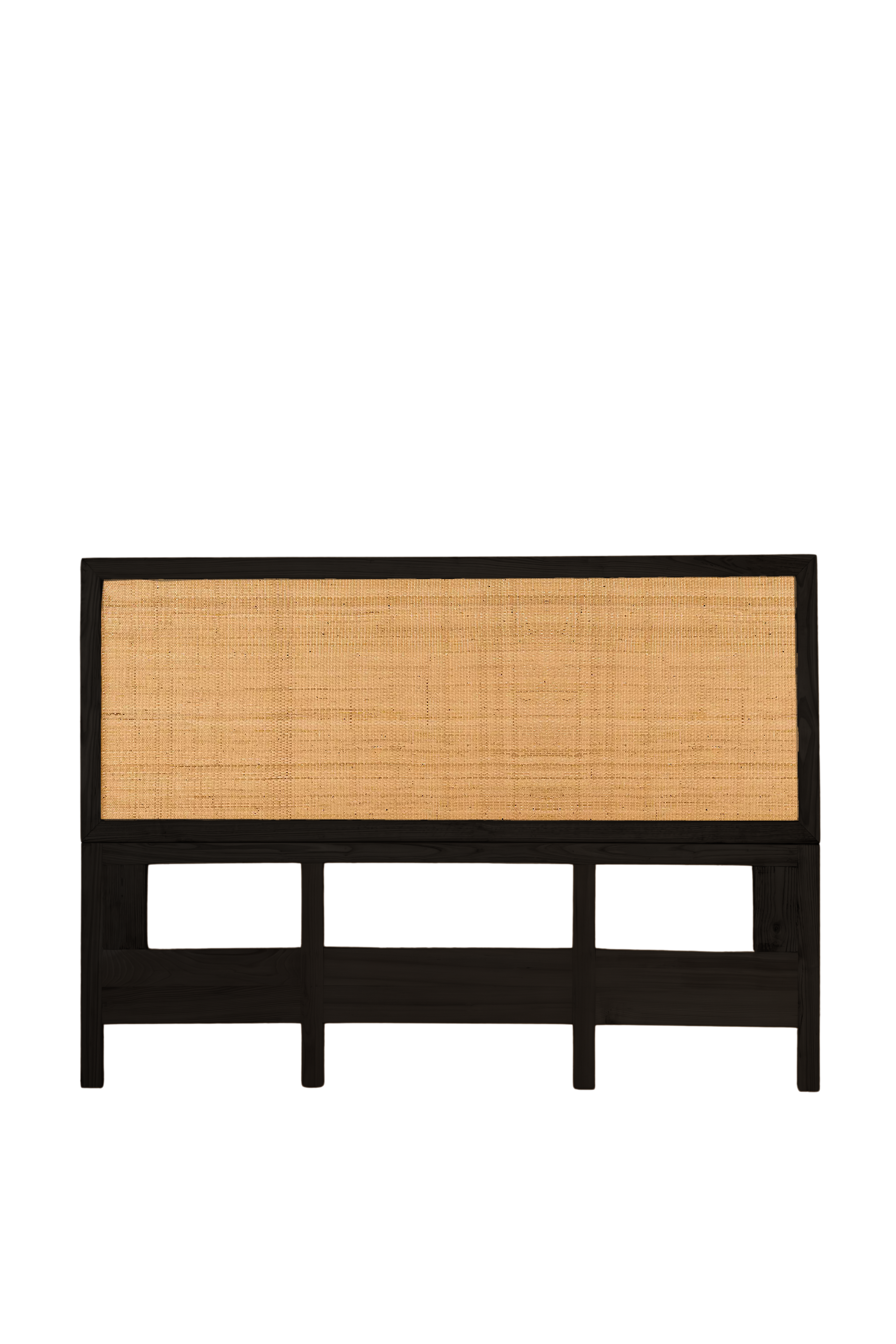 Hasırlı Ahşap Yatak Başlığı