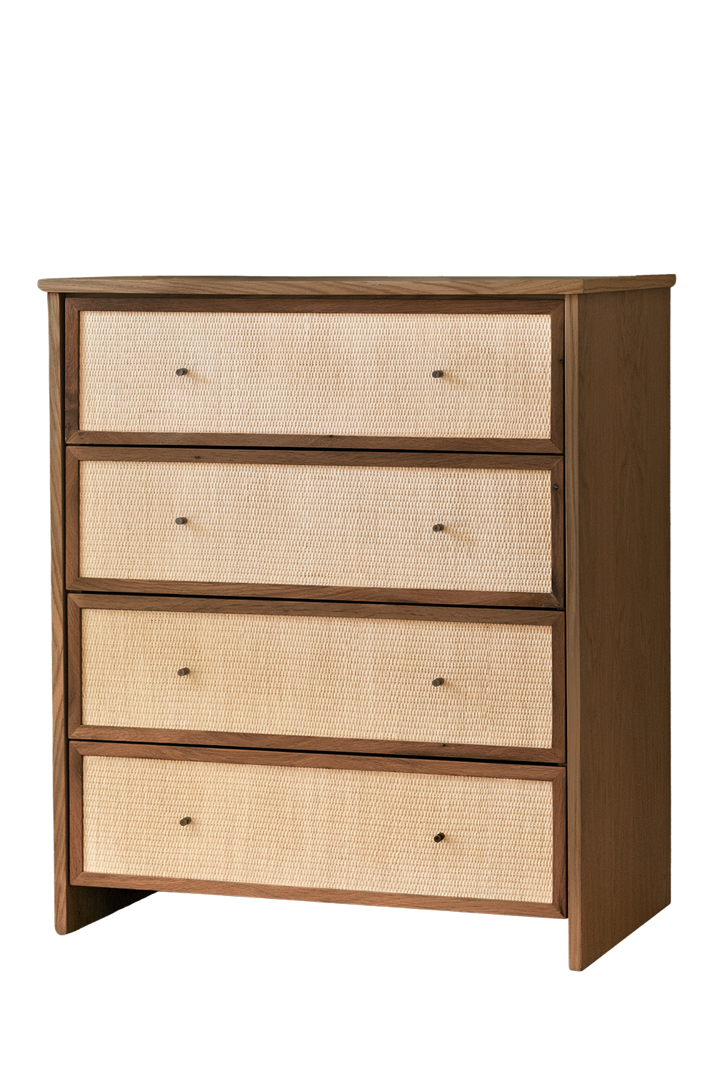 Hasır Çekmeceli Ahşap Şifonyer