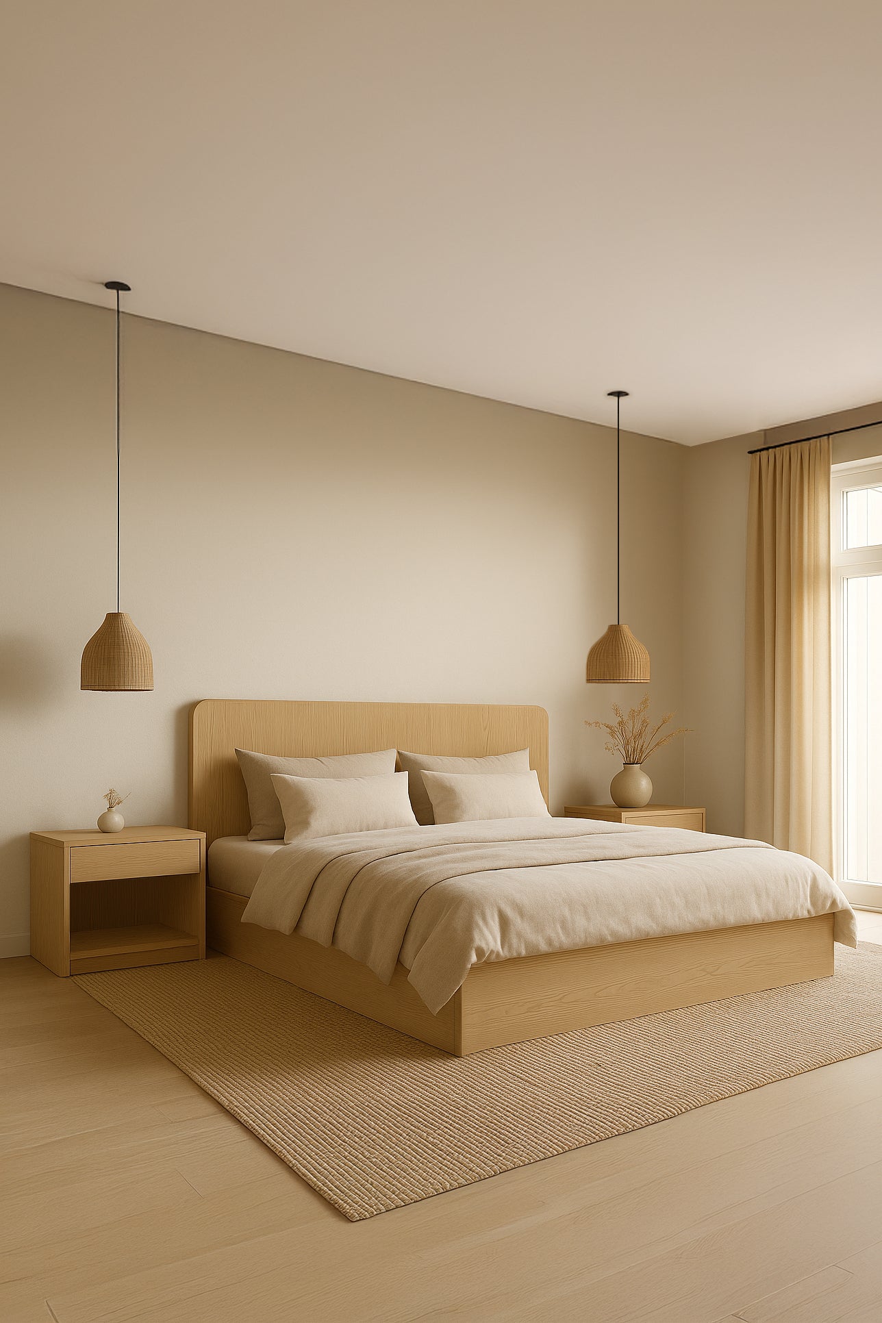 Ahşap Çekmeceli Komodin