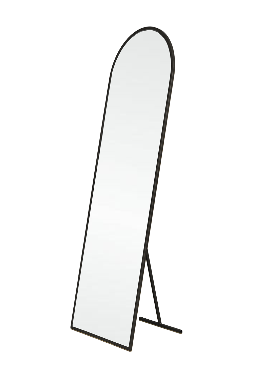 Ayaklı Metal Boy Aynası - Siyah