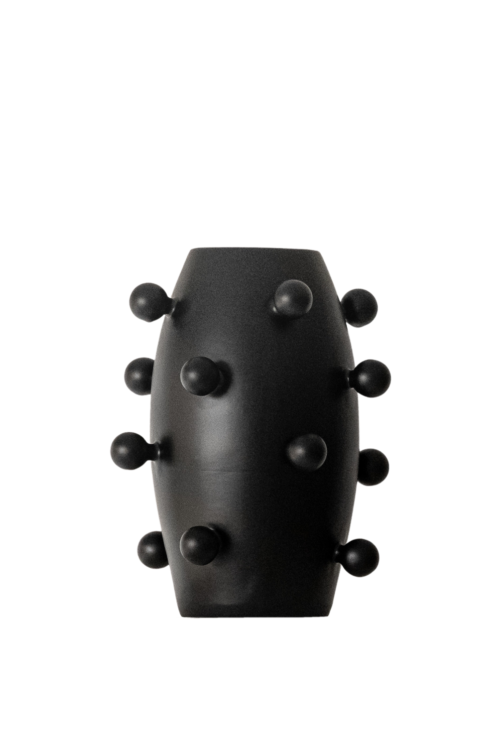Ponponlu Siyah Vazo
