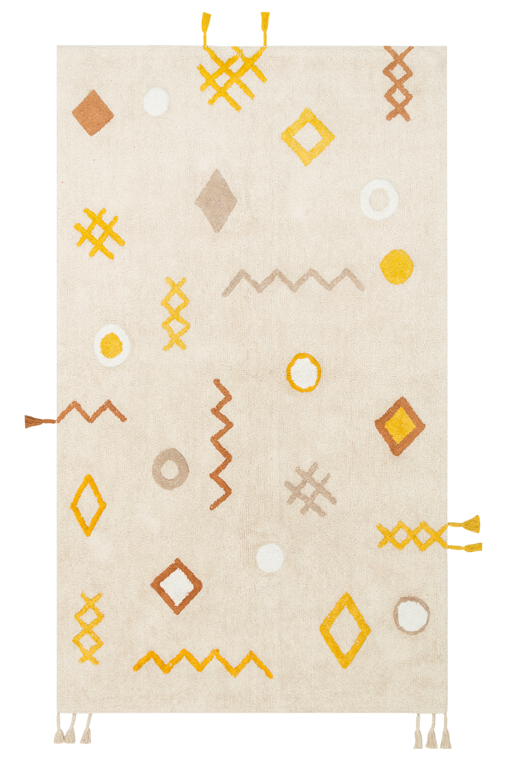 Yıkanabilir Kaymaz Tabanlı Pamuk Çocuk Halısı