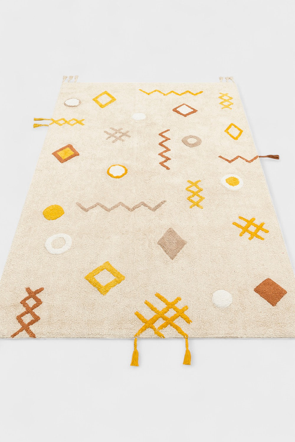 Yıkanabilir Kaymaz Tabanlı Pamuk Çocuk Halısı