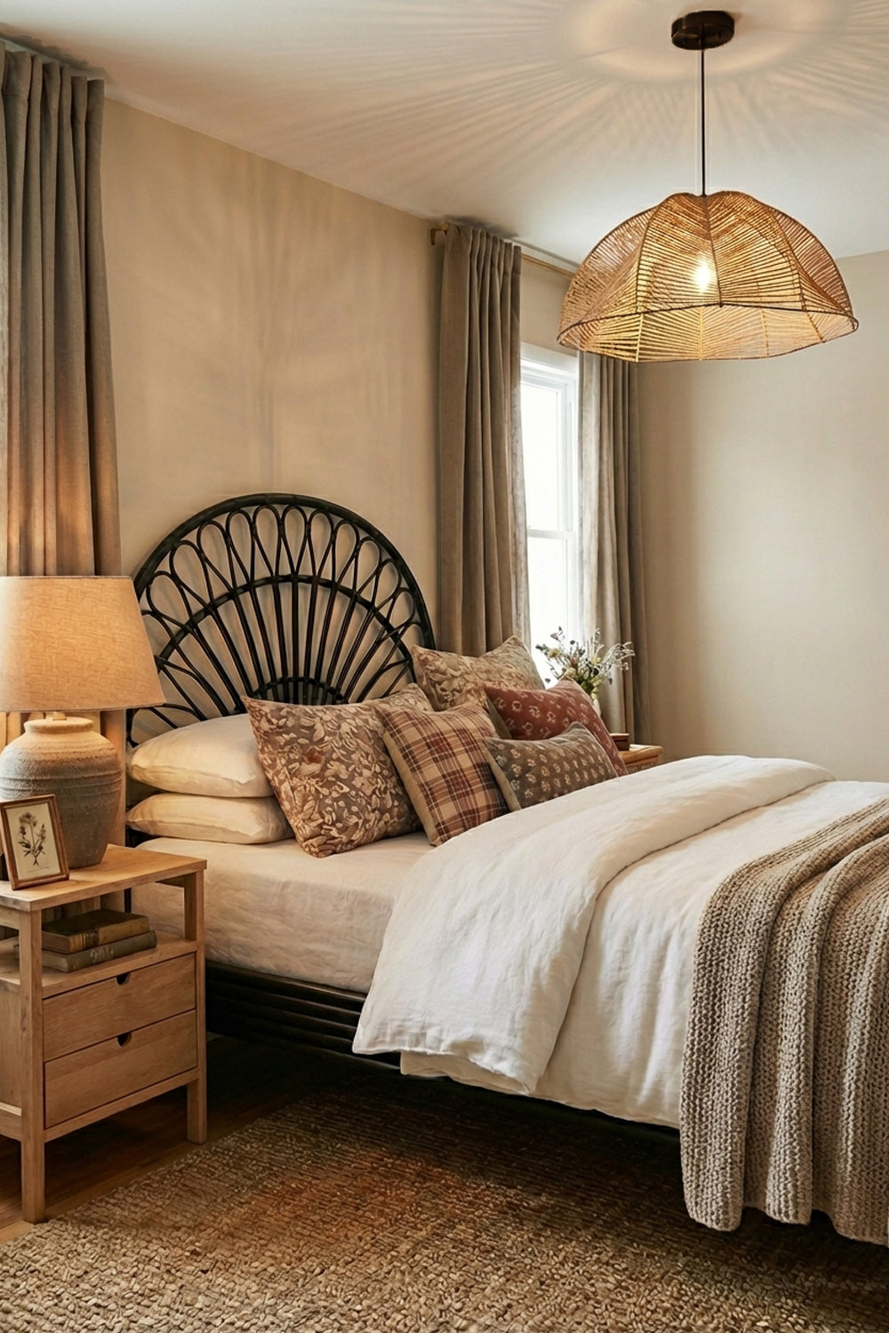 Rattan Yatak Başlığı