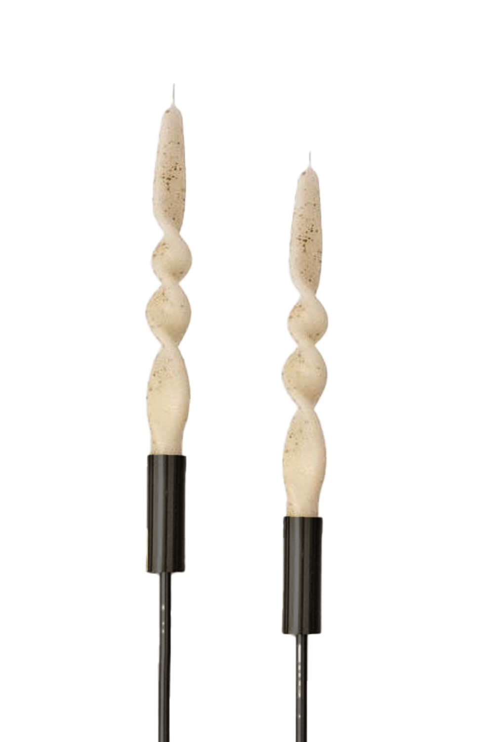 2'li Kıvrımlı Şamdan Mumu