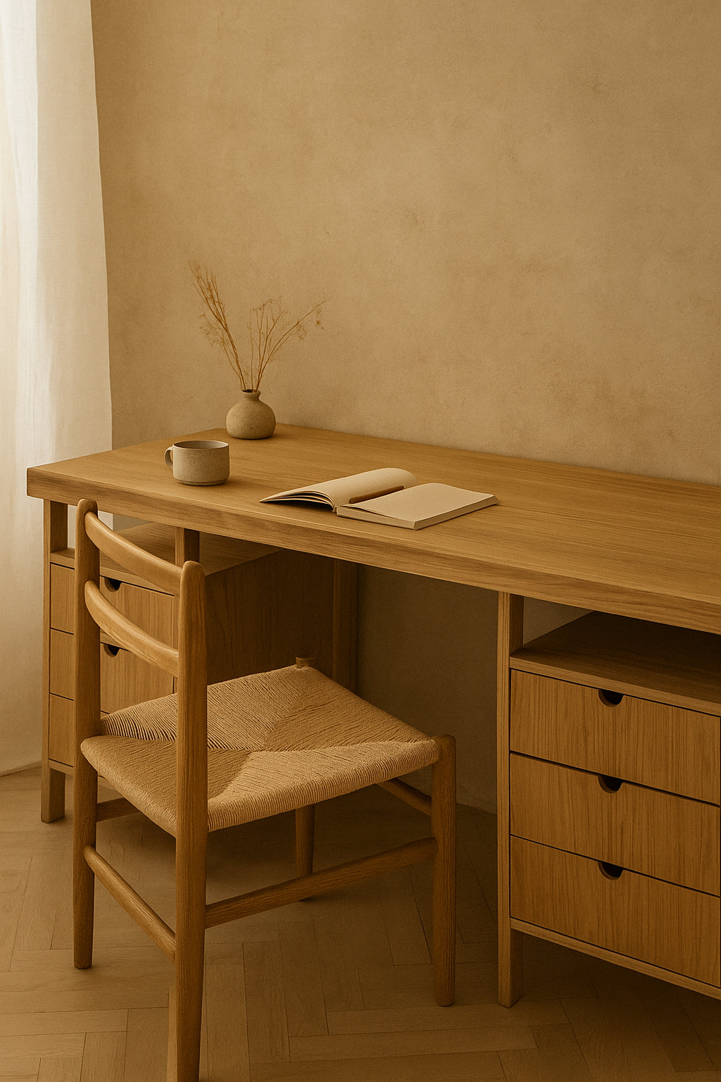 Ahşap Çalışma Masası