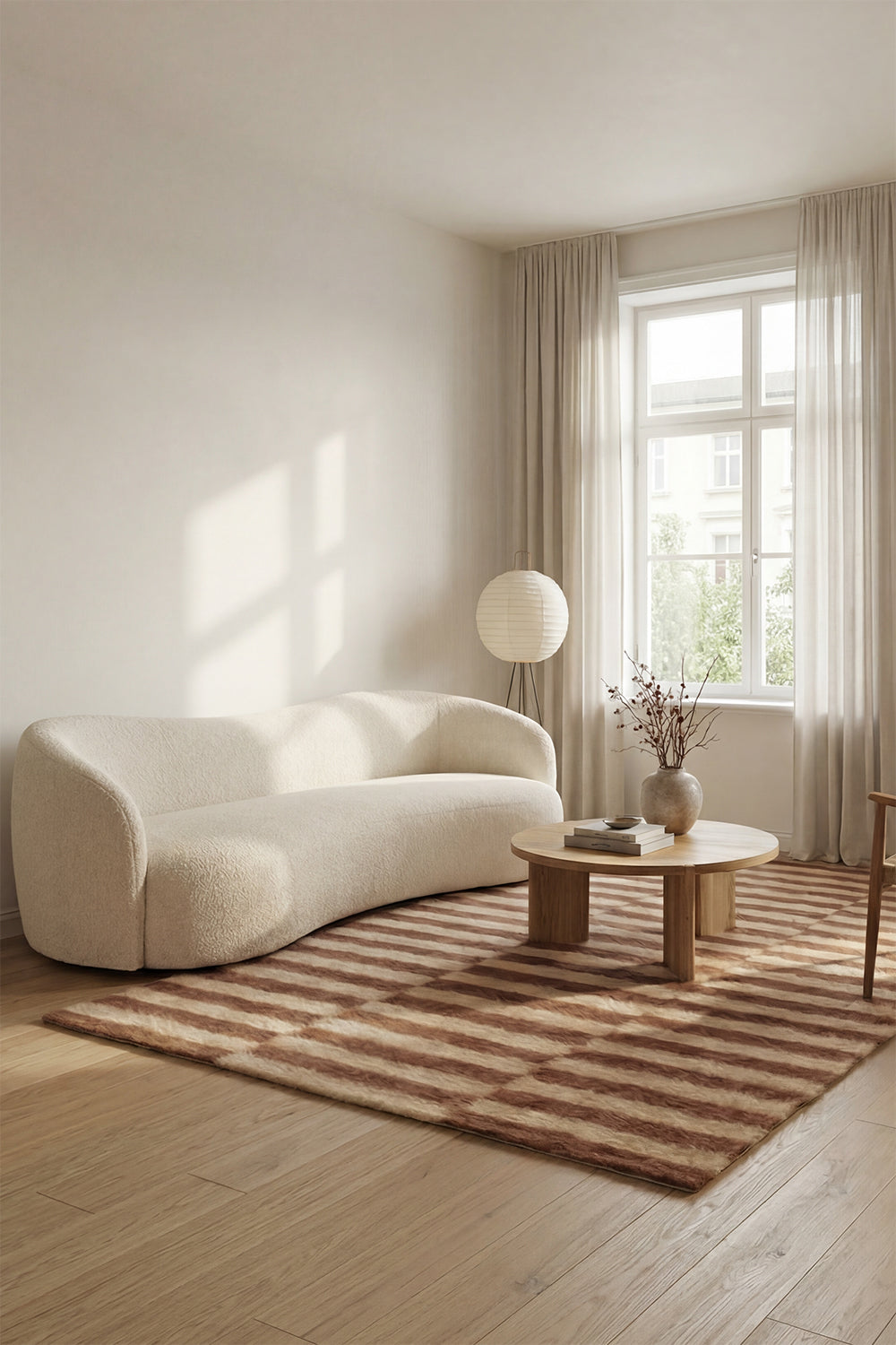 Buklet Kumaşlı Kıvrımlı Koltuk