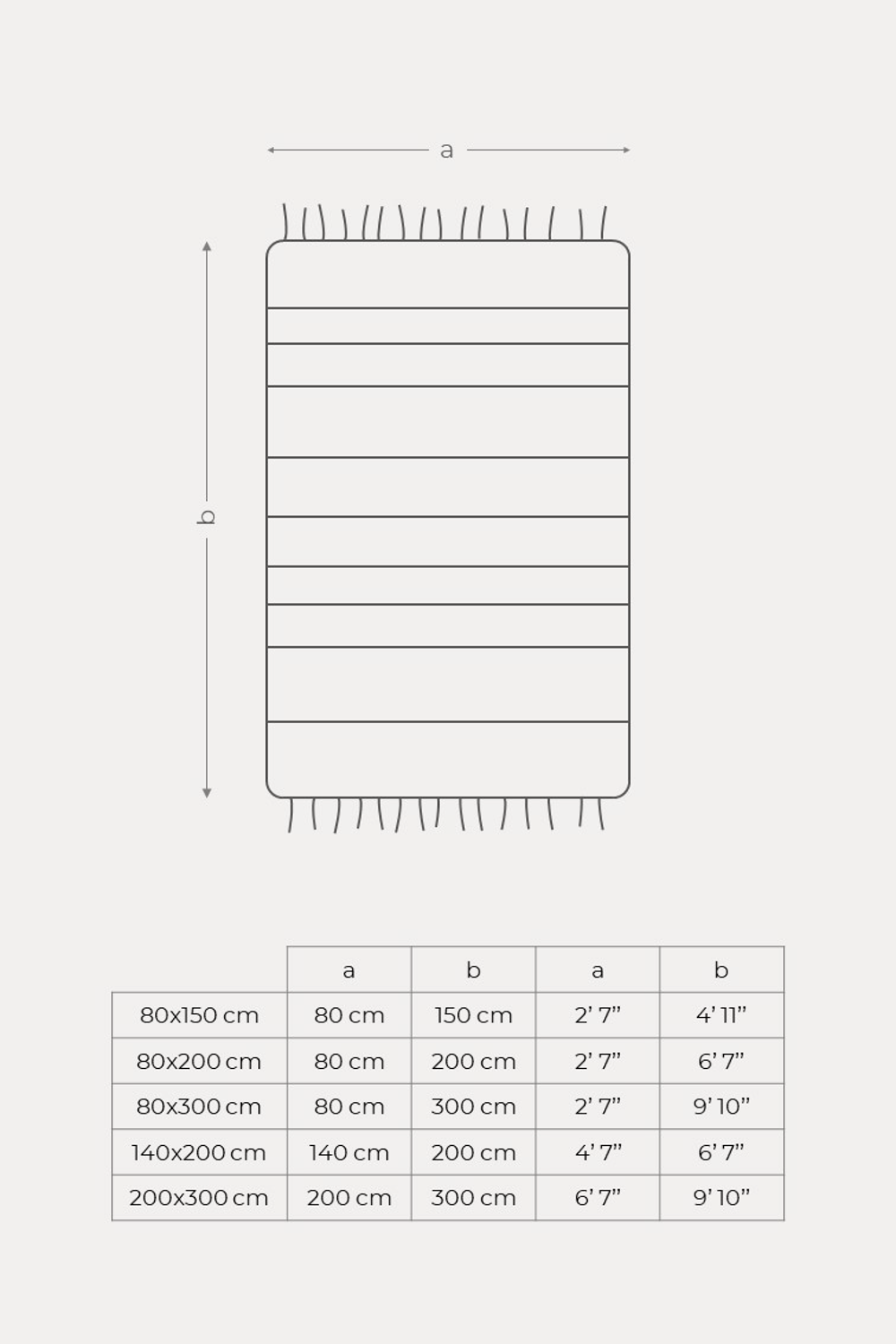 Siyah Çizgili Jüt Hasır Halı