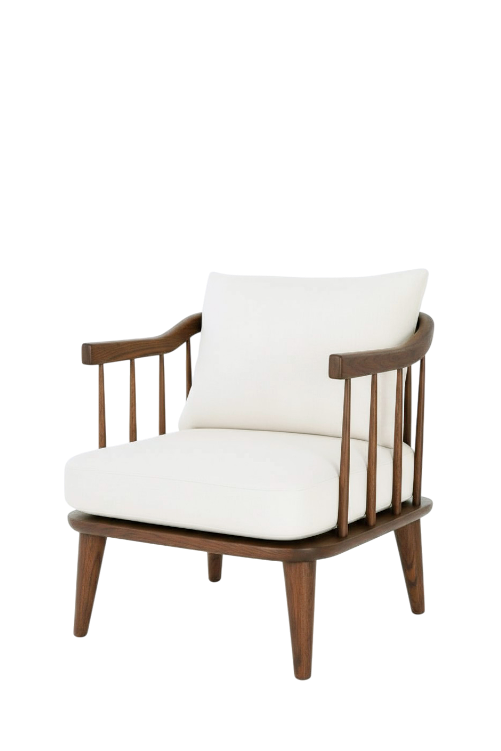 Minderli Tekli Ahşap Koltuk