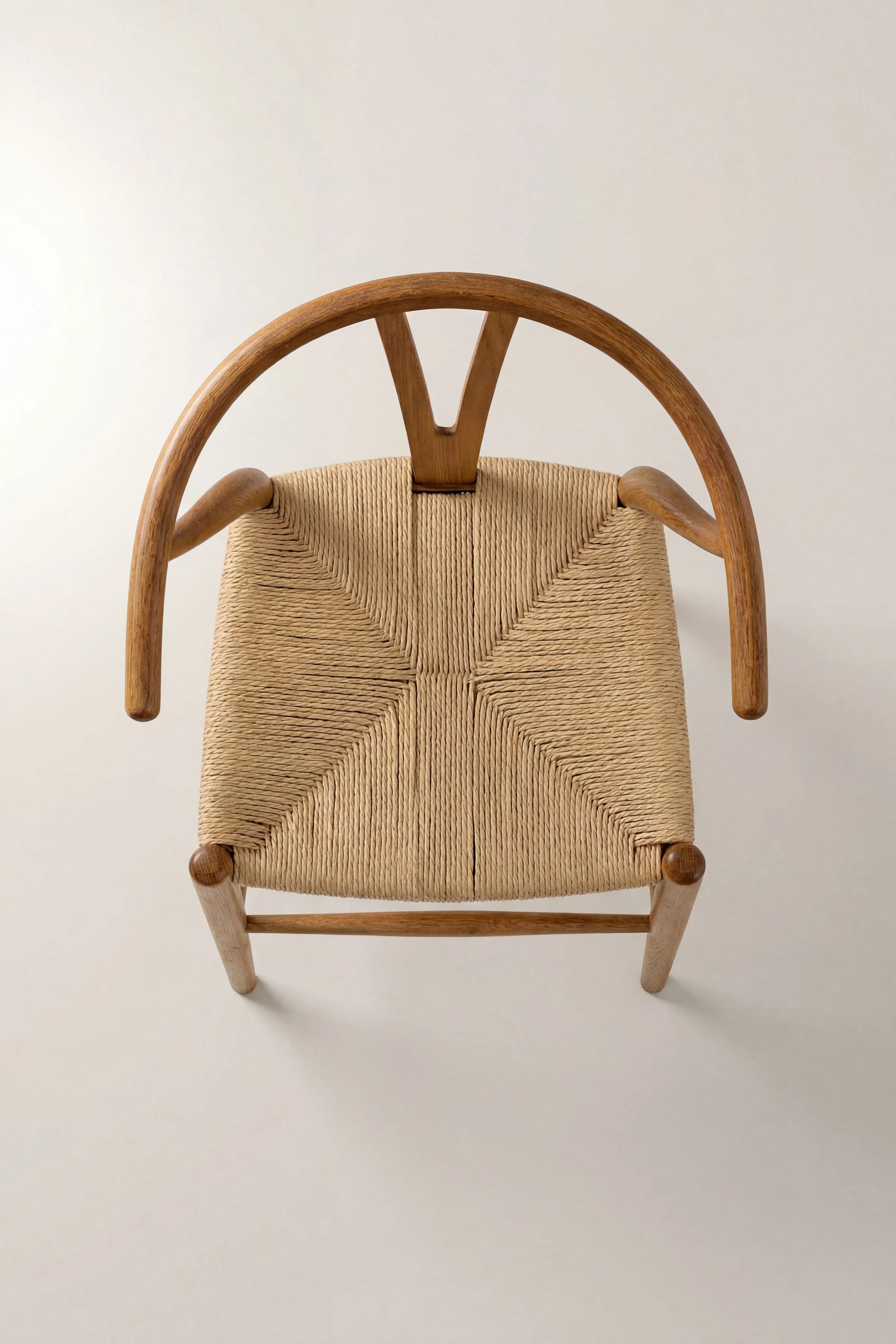 Ahşap Wishbone Bar Sandalyesi