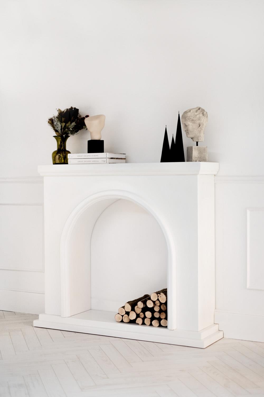 3'lü Konik Mum - Siyah