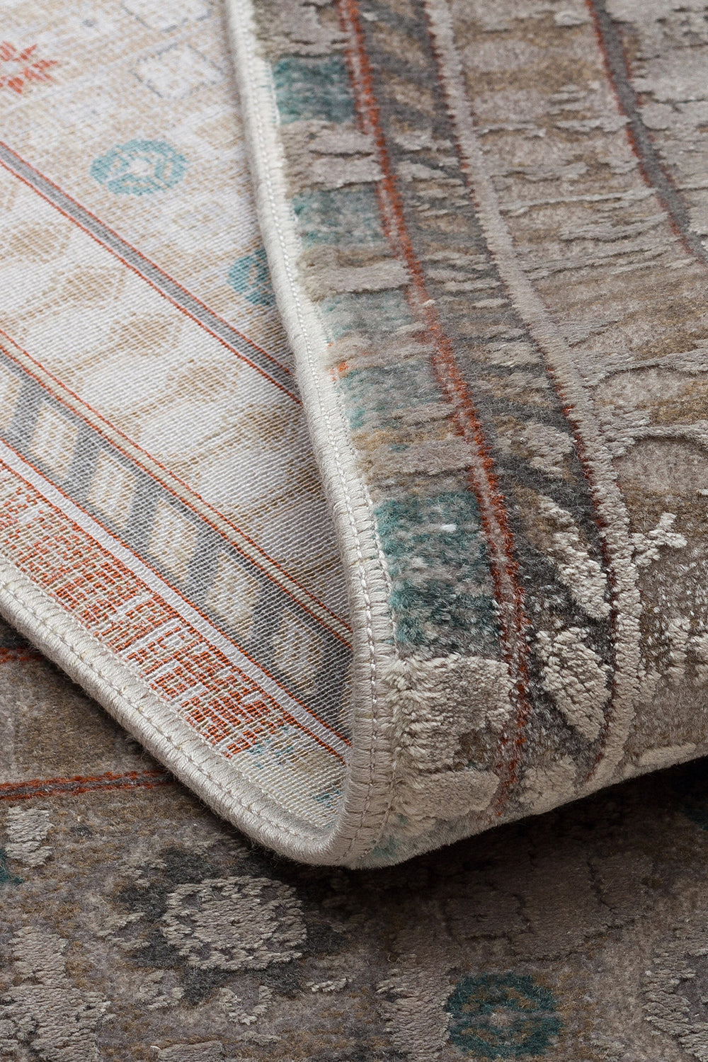 Over-Dyed Vintage Görünümlü Dokuma Halı