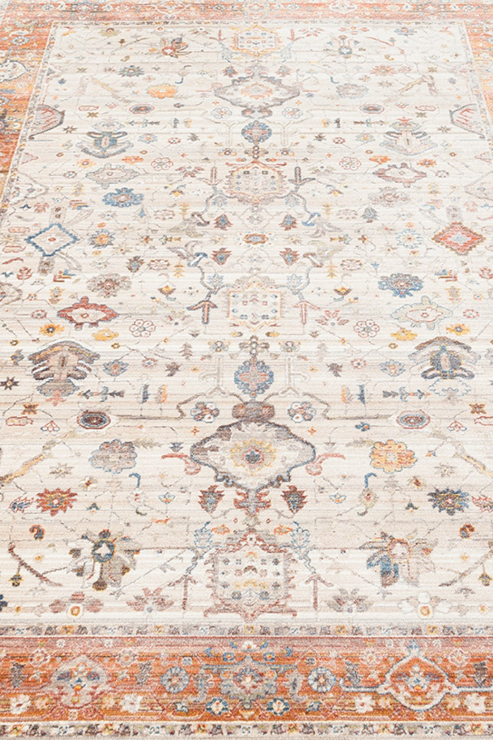 Etnik Desenli Yumuşak Tuşeli Dokuma Halı