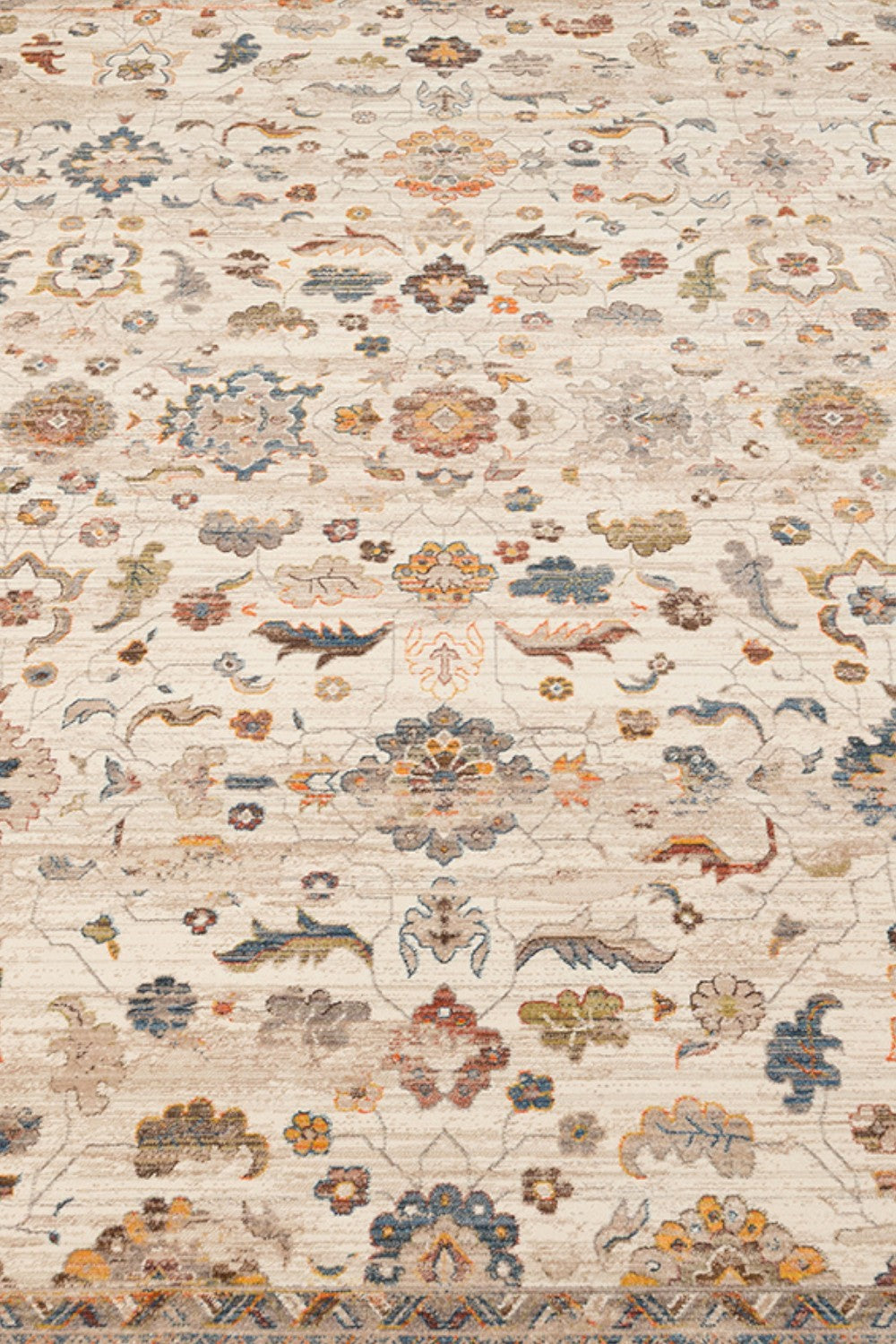 Etnik Desenli Yumuşak Tuşeli Dokuma Halı