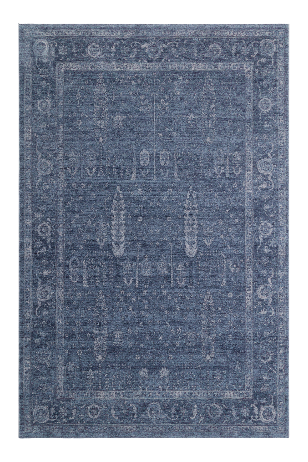 Vintage Görünümlü Yumuşak Tuşeli Dokuma Halı