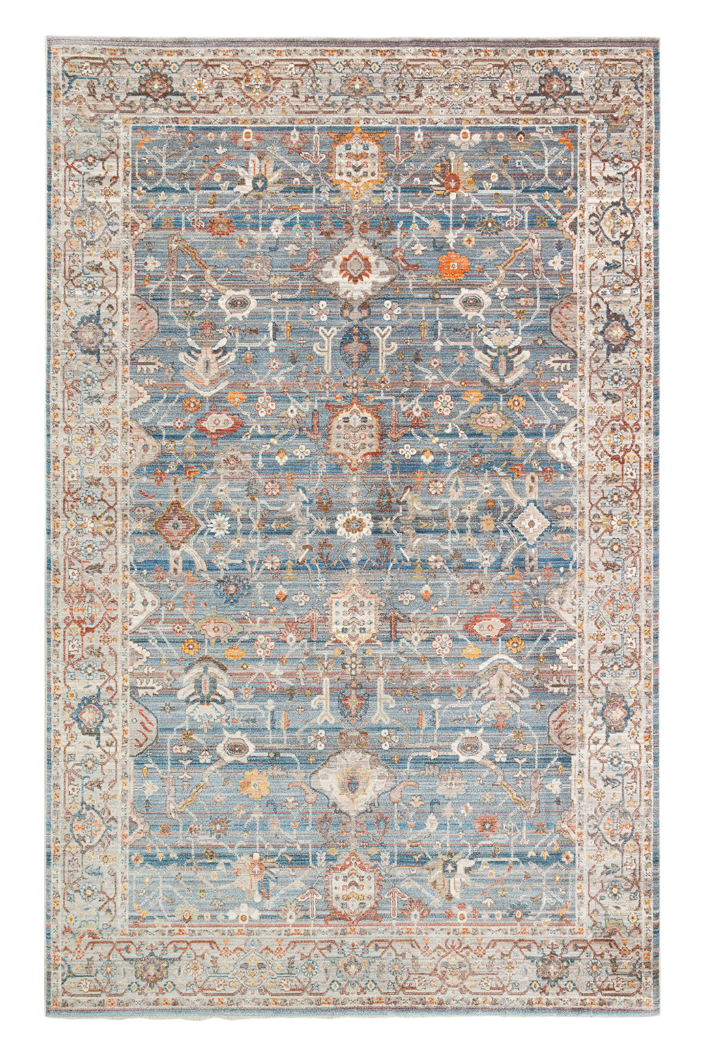 Etnik Desenli Yumuşak Tuşeli Dokuma Halı