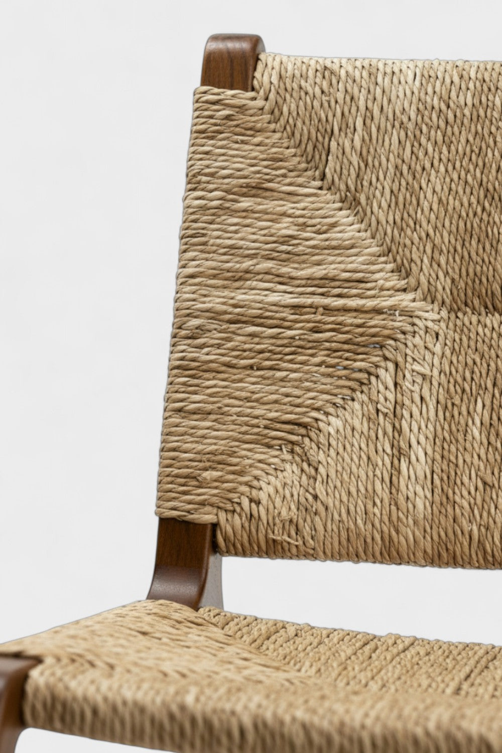 Hasırlı Ahşap Sallanan Koltuk