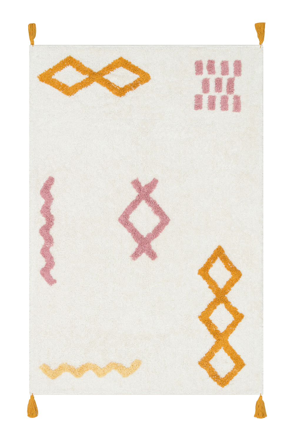 Yıkanabilir Kaymaz Tabanlı Pamuk Çocuk Halısı