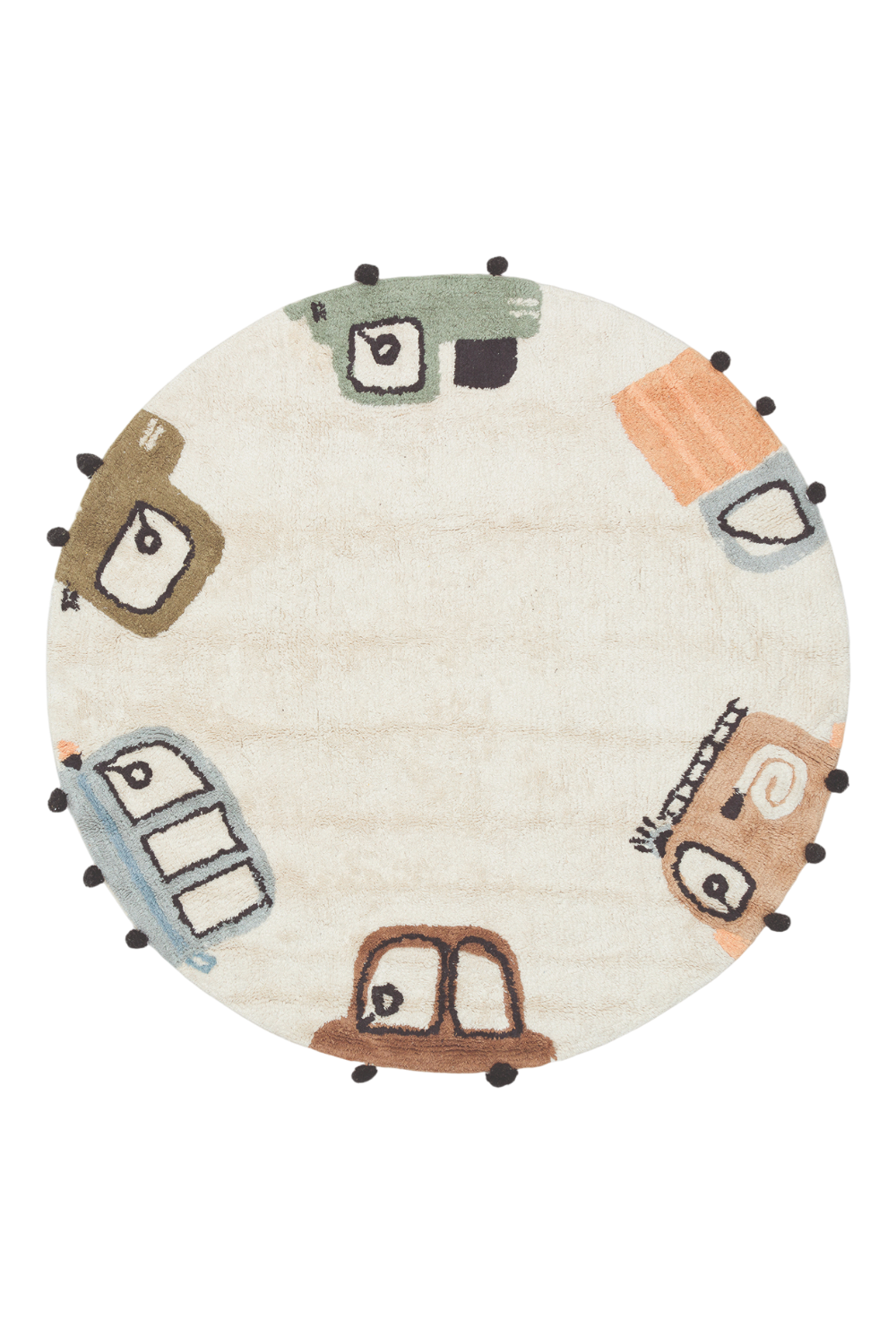 Yıkanabilir Kaymaz Tabanlı Pamuk Çocuk Halısı