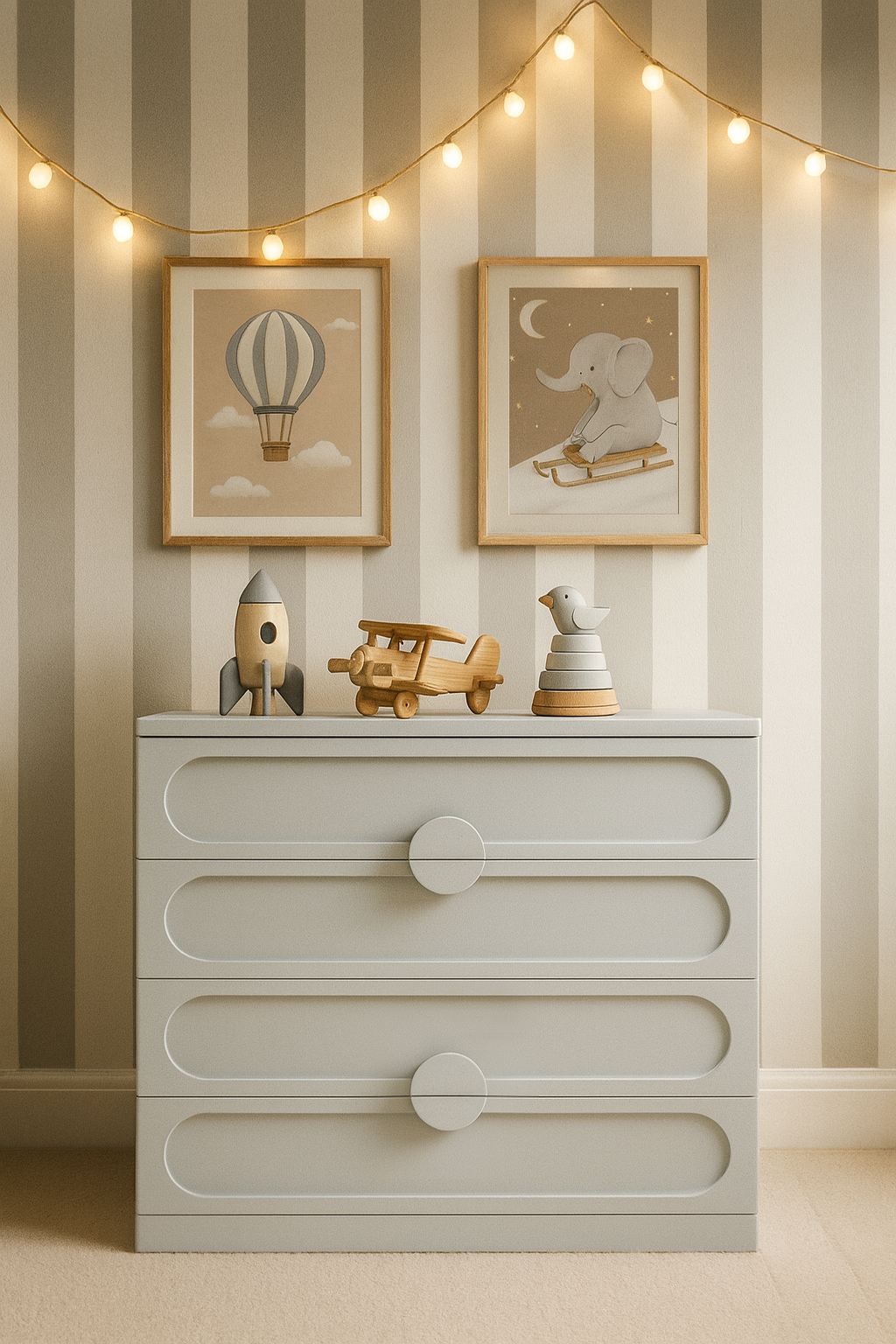 Renkli Çocuk Odası Şifonyeri