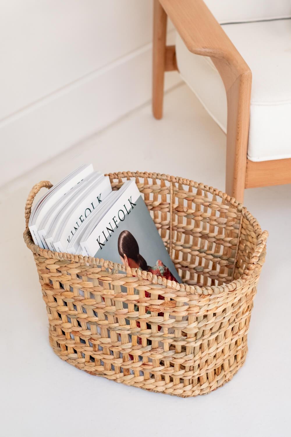 WICKER Hasır Dergi ve Gazete Sepeti
