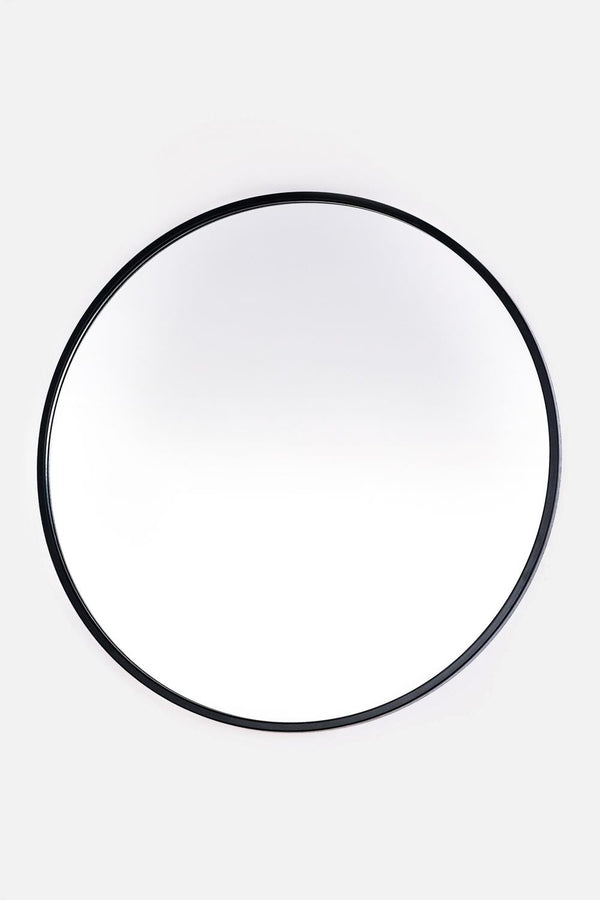 Siyah Yuvarlak Ayna 85 cm